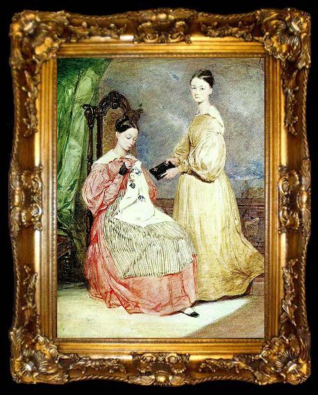 framed  John White Alexander florence nightingale and her sister parthenope. c, ta009-2
